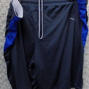 ADIDAS Mens Blue Gray Athletic Shorts Size 2XL